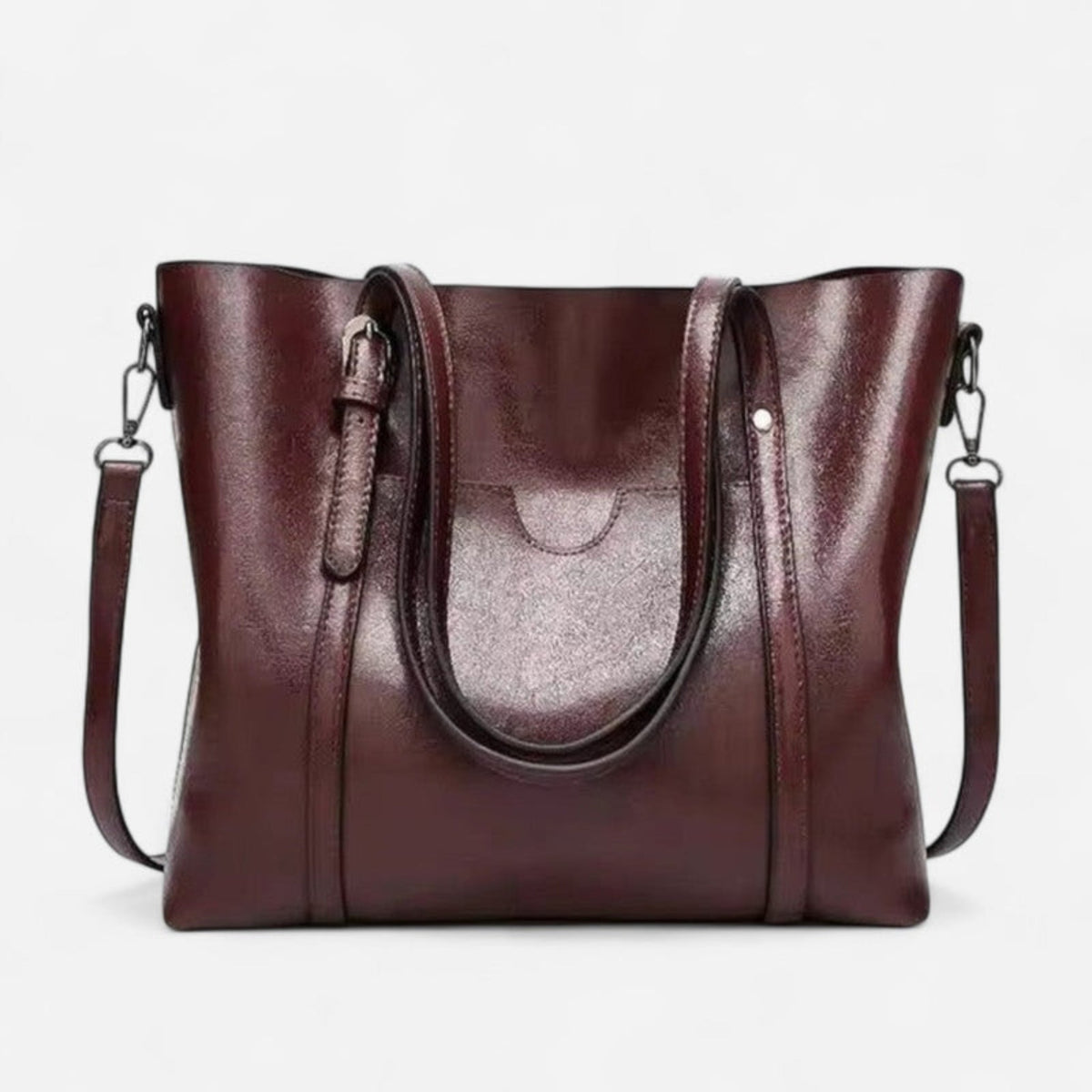 Sac fourre-tout en cuir structuré
