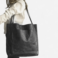 Sac fourre-tout en cuir grand format