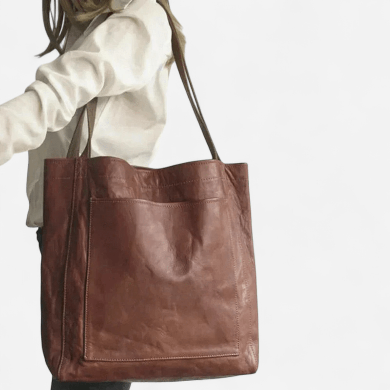 Sac fourre-tout en cuir grand format