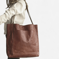 Sac fourre-tout en cuir grand format