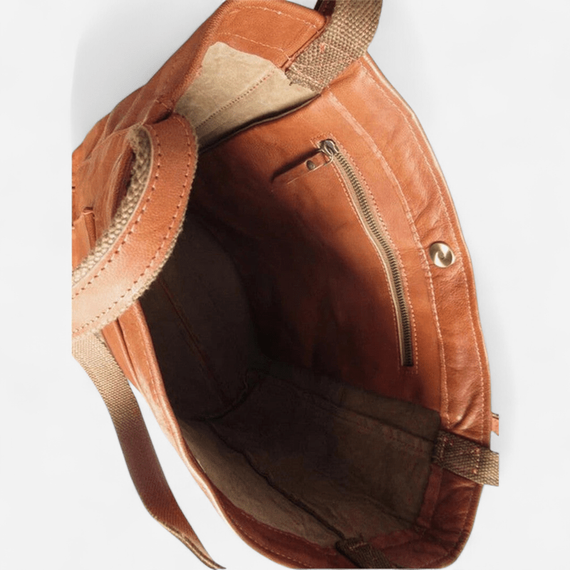Sac fourre-tout en cuir grand format