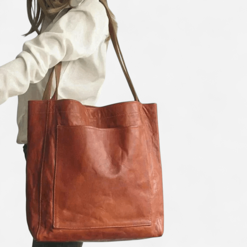 Sac fourre-tout en cuir grand format