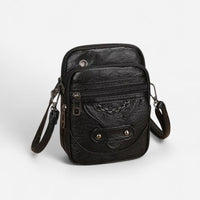 Sac à bandoulière vintage en cuir gaufré
