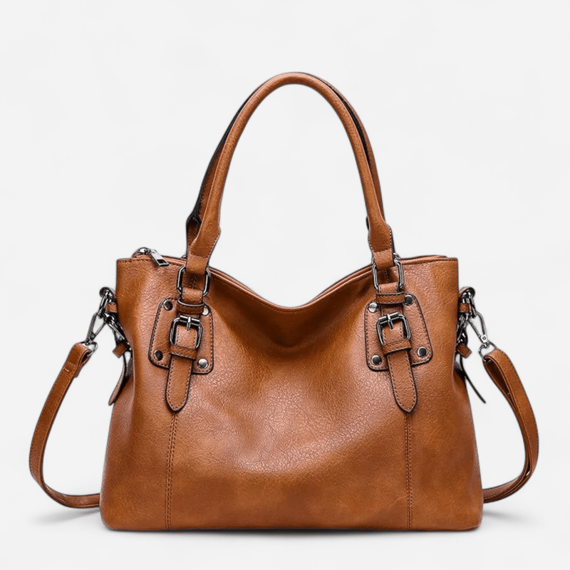 Sac à bandoulière en cuir à poches