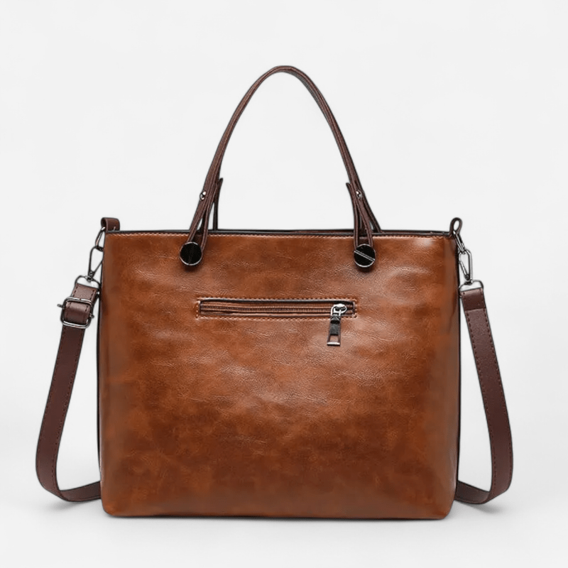 Sac fourre-tout en cuir à bandoulière