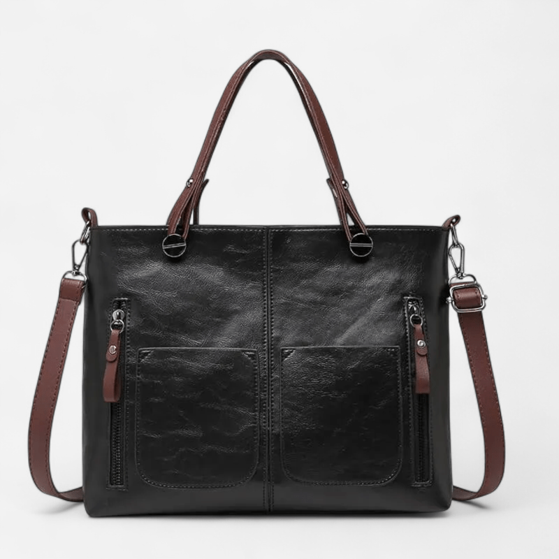 Sac fourre-tout en cuir à bandoulière