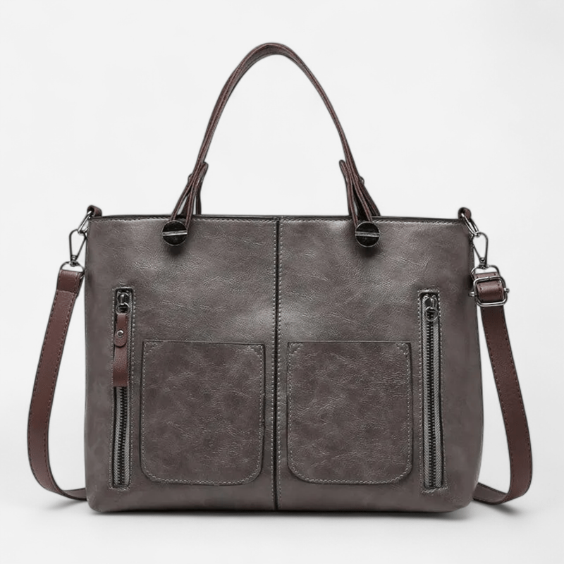 Sac fourre-tout en cuir à bandoulière