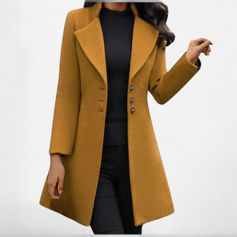 Manteau cintré à boutons