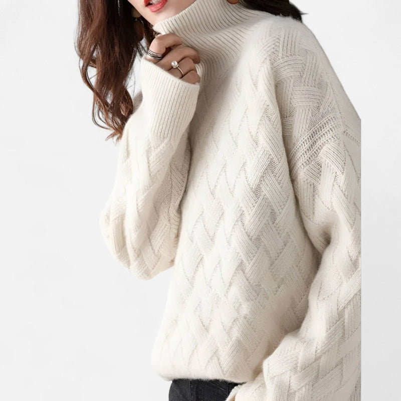 Chandail en tricot losange