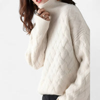 Chandail en tricot losange