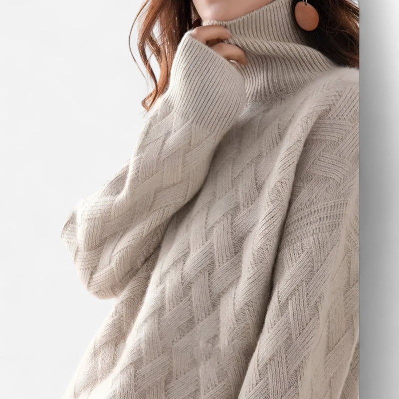 Chandail en tricot losange