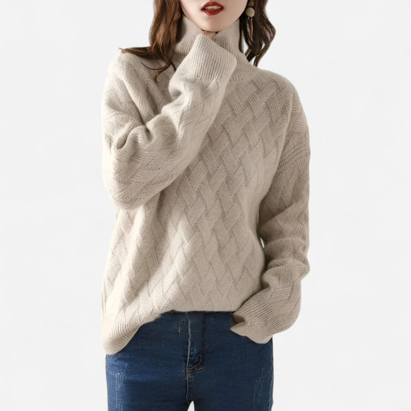 Chandail en tricot losange
