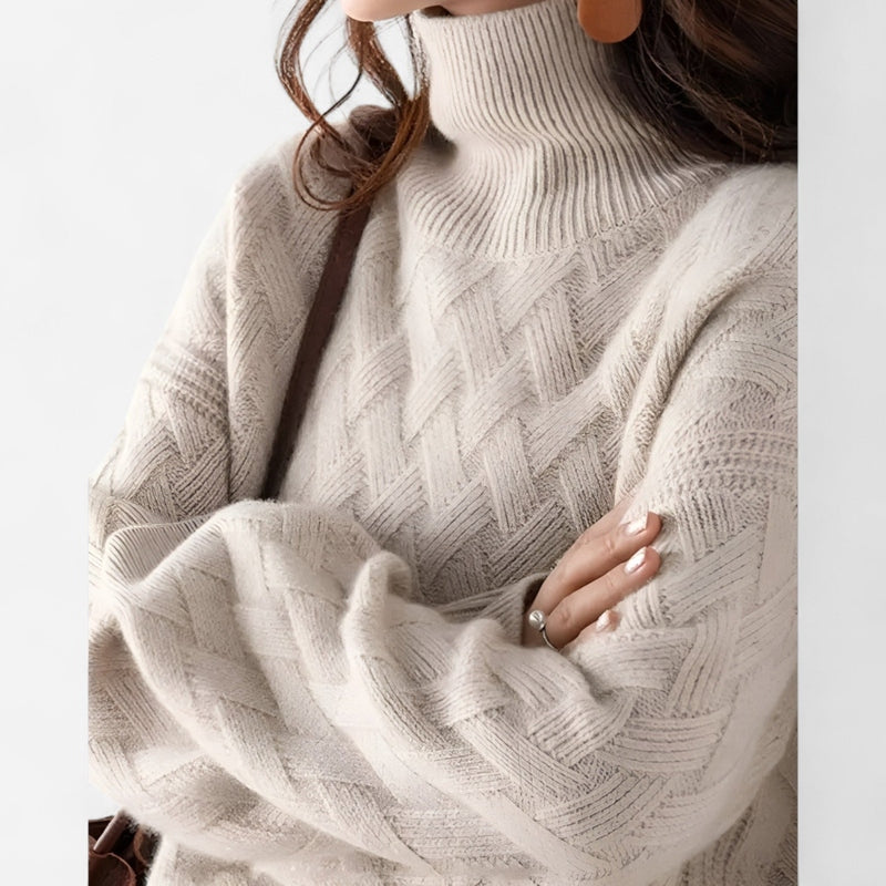 Chandail en tricot losange