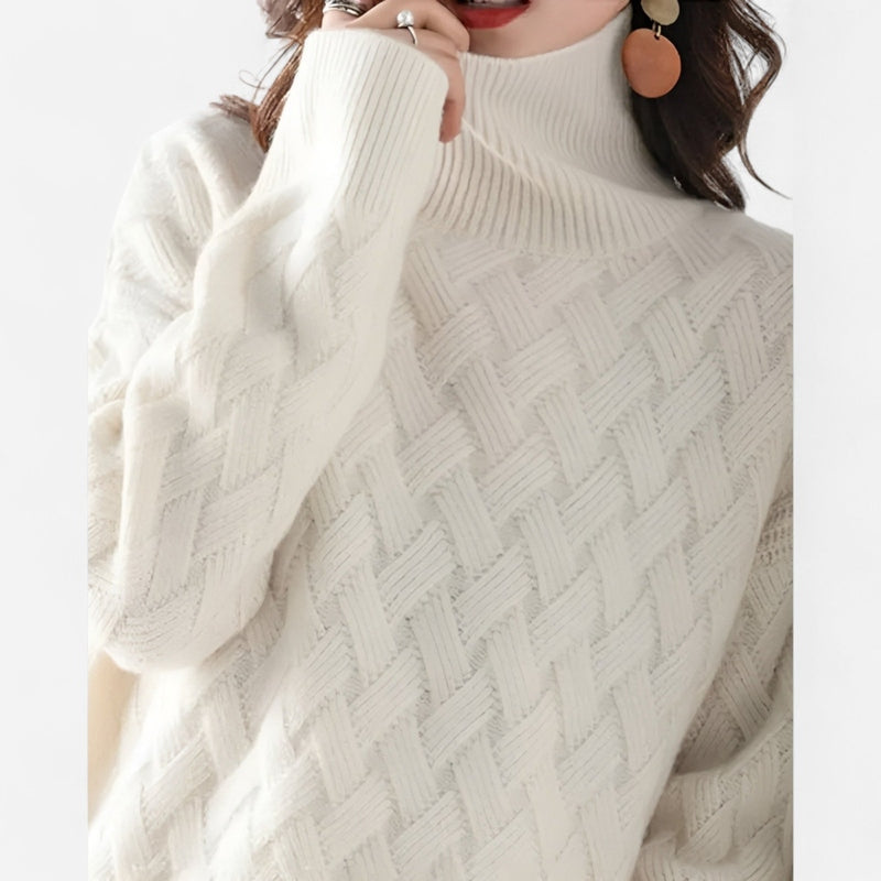 Chandail en tricot losange