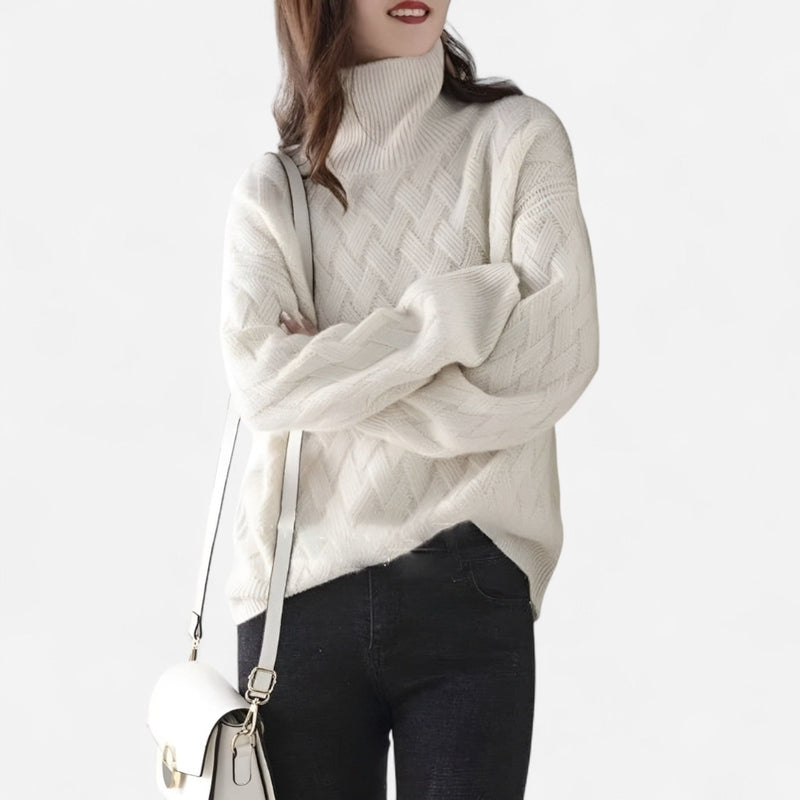 Chandail en tricot losange