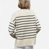 Chandail rayé marinière oversize