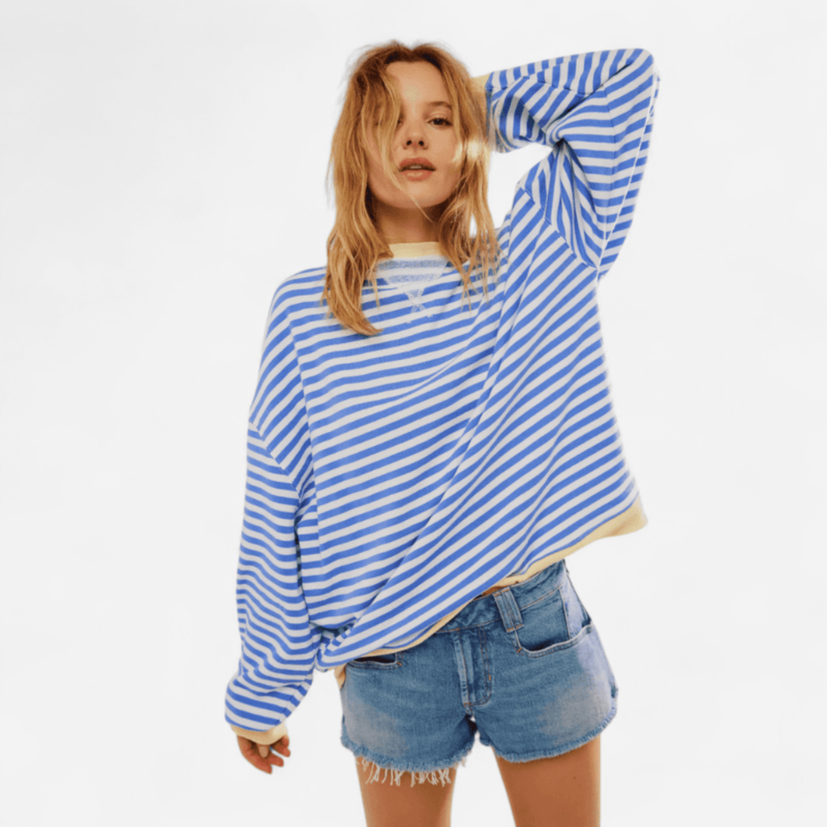Chandail rayé oversize