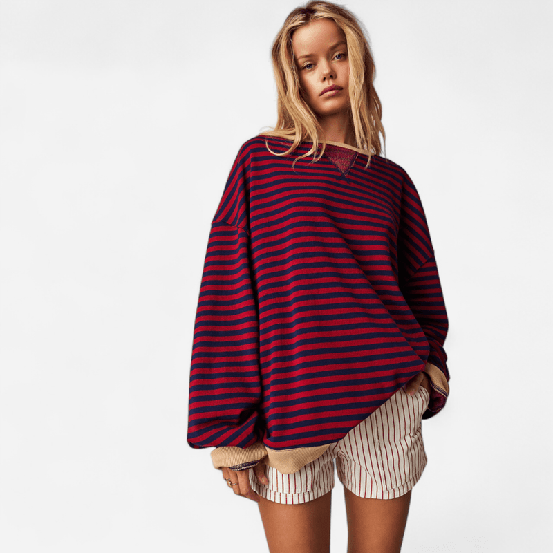 Chandail rayé oversize