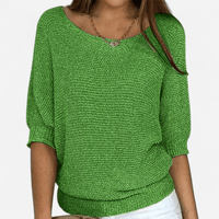Chandail en tricot fin manches 3/4