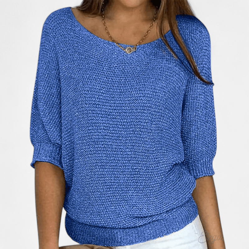 Chandail en tricot fin manches 3/4