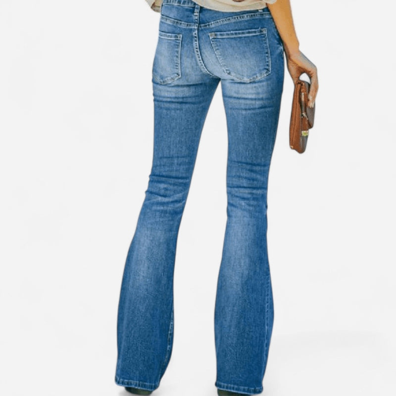 Jeans évasé taille haute