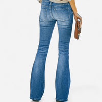 Jeans évasé taille haute