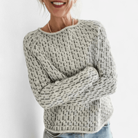 Chandail en gros tricot col bateau