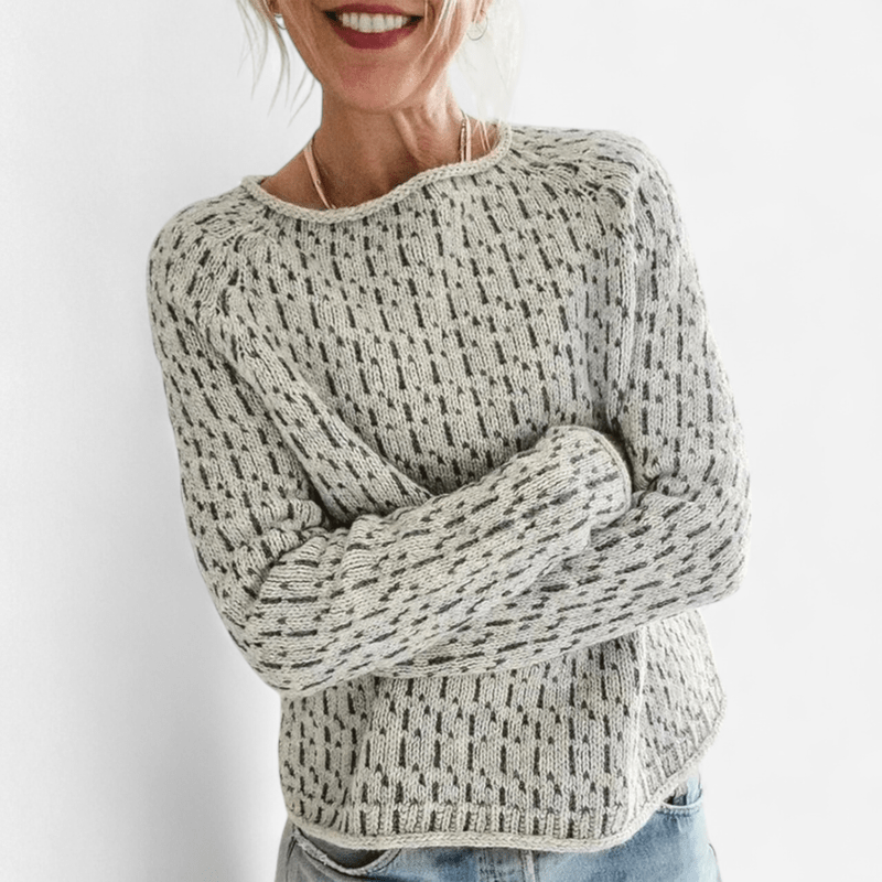 Chandail en gros tricot col bateau