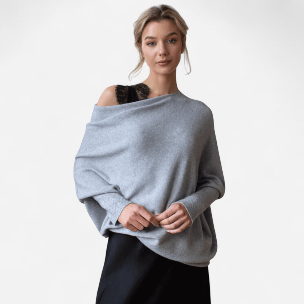 Chandail asymétrique épaule dénudée