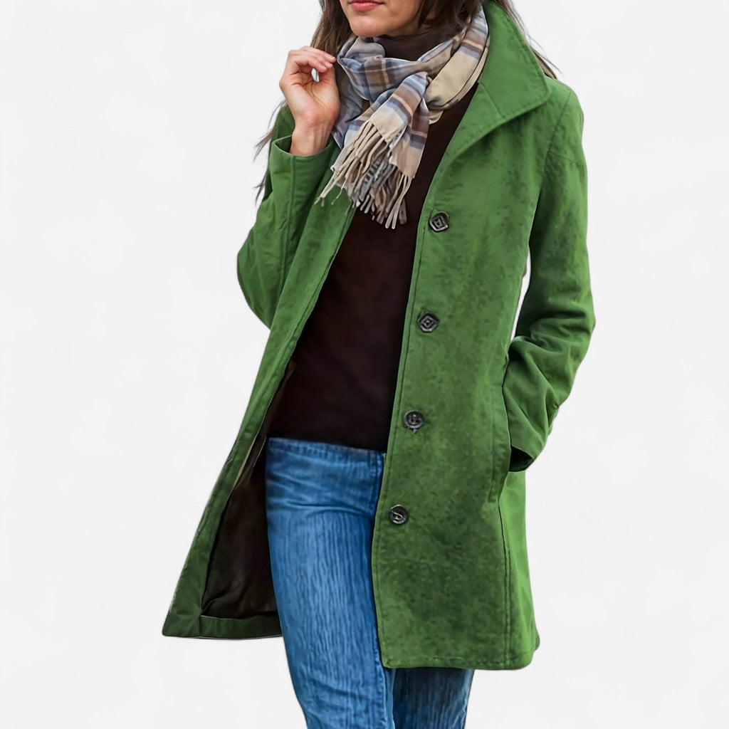 Manteau en laine coupe ajustée