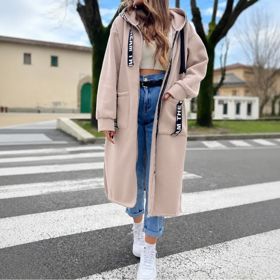 Manteau kangourou matelassé à capuchon